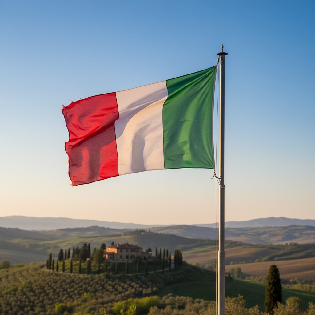 Italian flag.