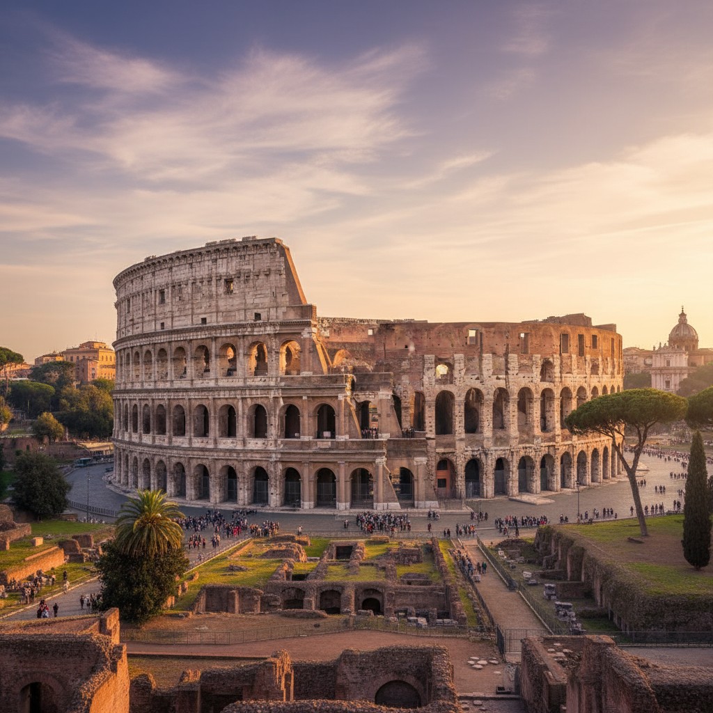 Bu resim Roma kalesini göstermektedir.