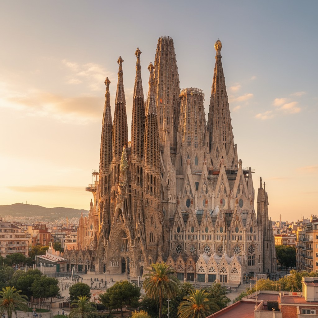 Barcelona, Spain'taki sayili duvarlari olan ve cathedrale'ye benzeyen b.y.k ibadete ehil yap. - Barcelonada yer alan büyük...